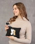 Zoozie Bags 1734 Neceser de Maquillaje de Algodón 100% Negro 25 x 18 cm